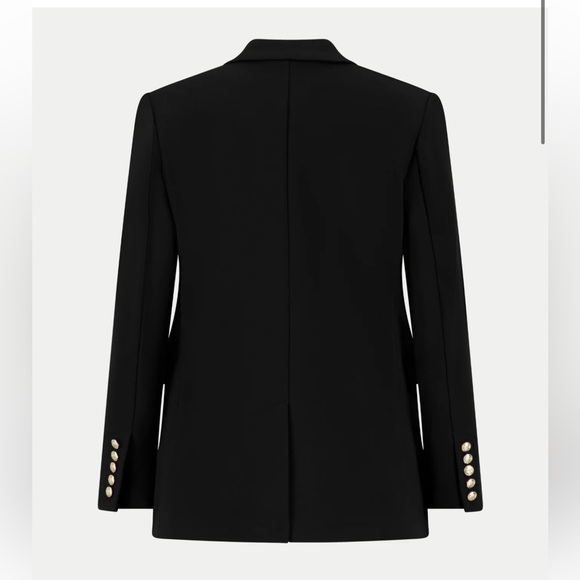 CLASSIC SIX KATHARINE DOUBLE-BREASTED BLAZER IN BLACK - Picture 8 of 9